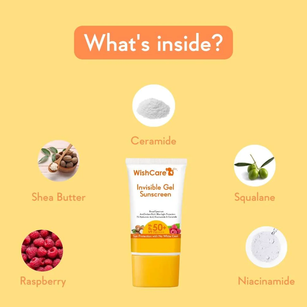 Wishcare Invisible Gel Sunscreen SPF50+ PA+++ 50g - Image 6