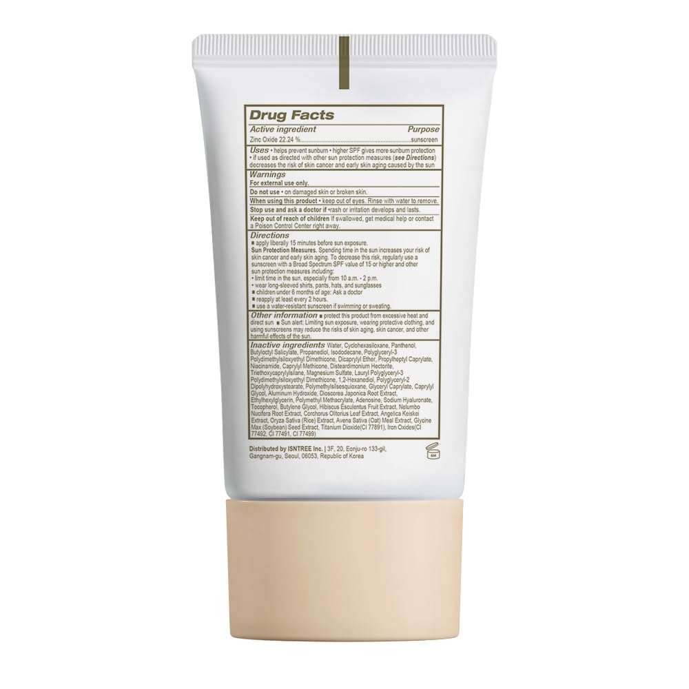 Isntree Yam Root Milk Tone Up Sun Cream SPF50+ PA++++ 50ml - Image 2