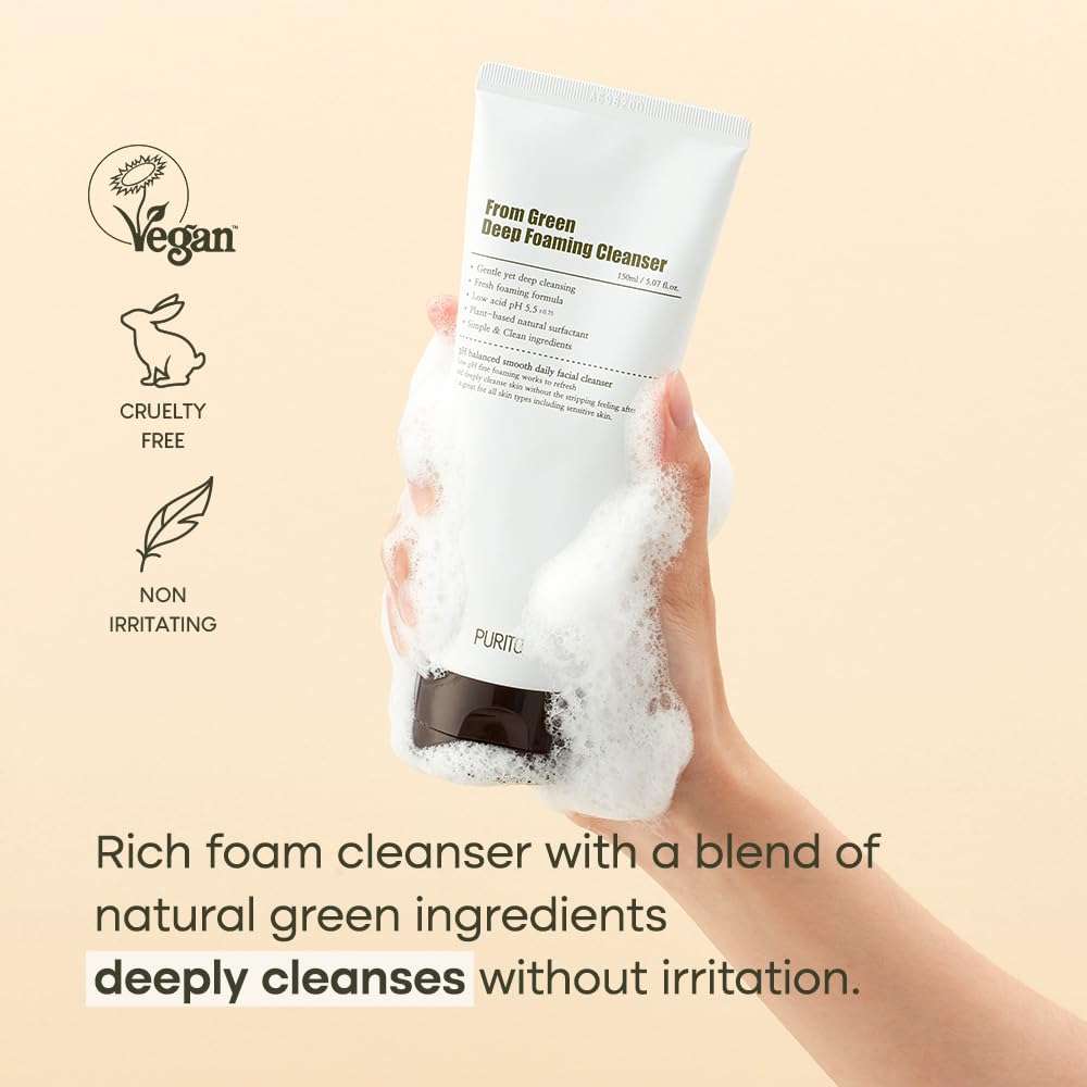 Purito From Green Deep Foaming Cleanser 150ml - Image 5