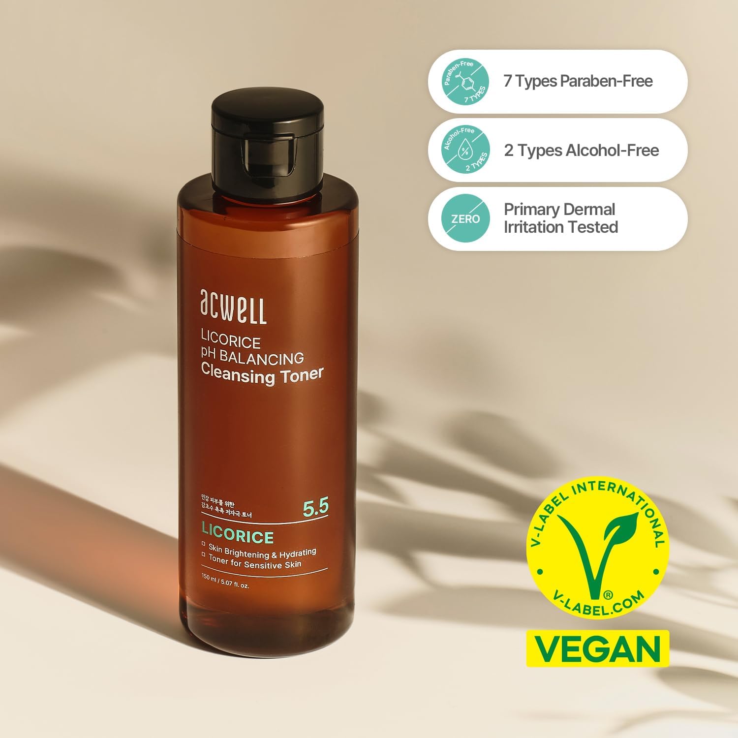 Acwell 5.5 Licorice pH Balancing Cleansing Toner 150ml - Image 5