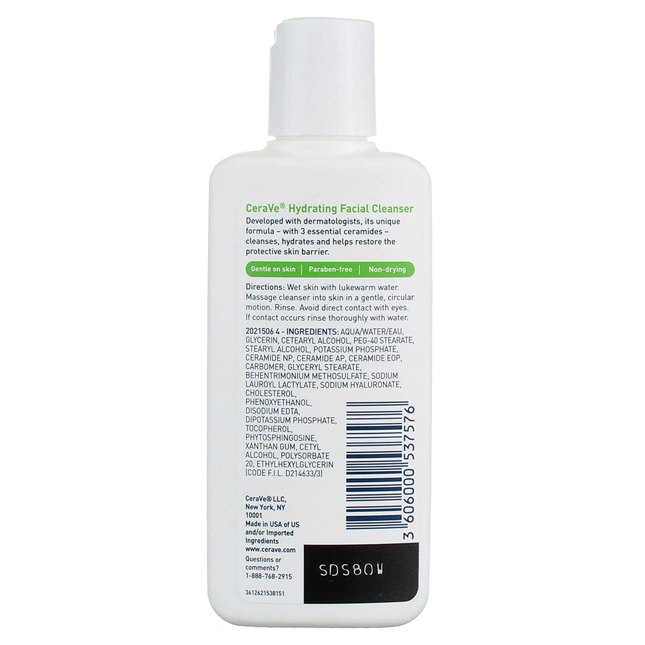 CeraVe Hydrating Facial Cleanser 87ml - Image 2