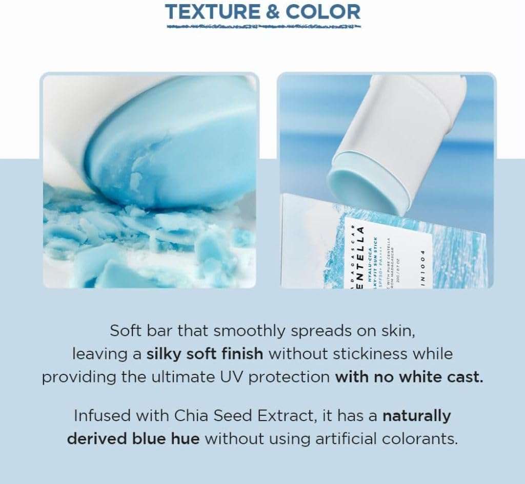Skin1004 Madagascar Centella Hyalu-Cica Silky-Fit Sun Stick 7g - Image 6