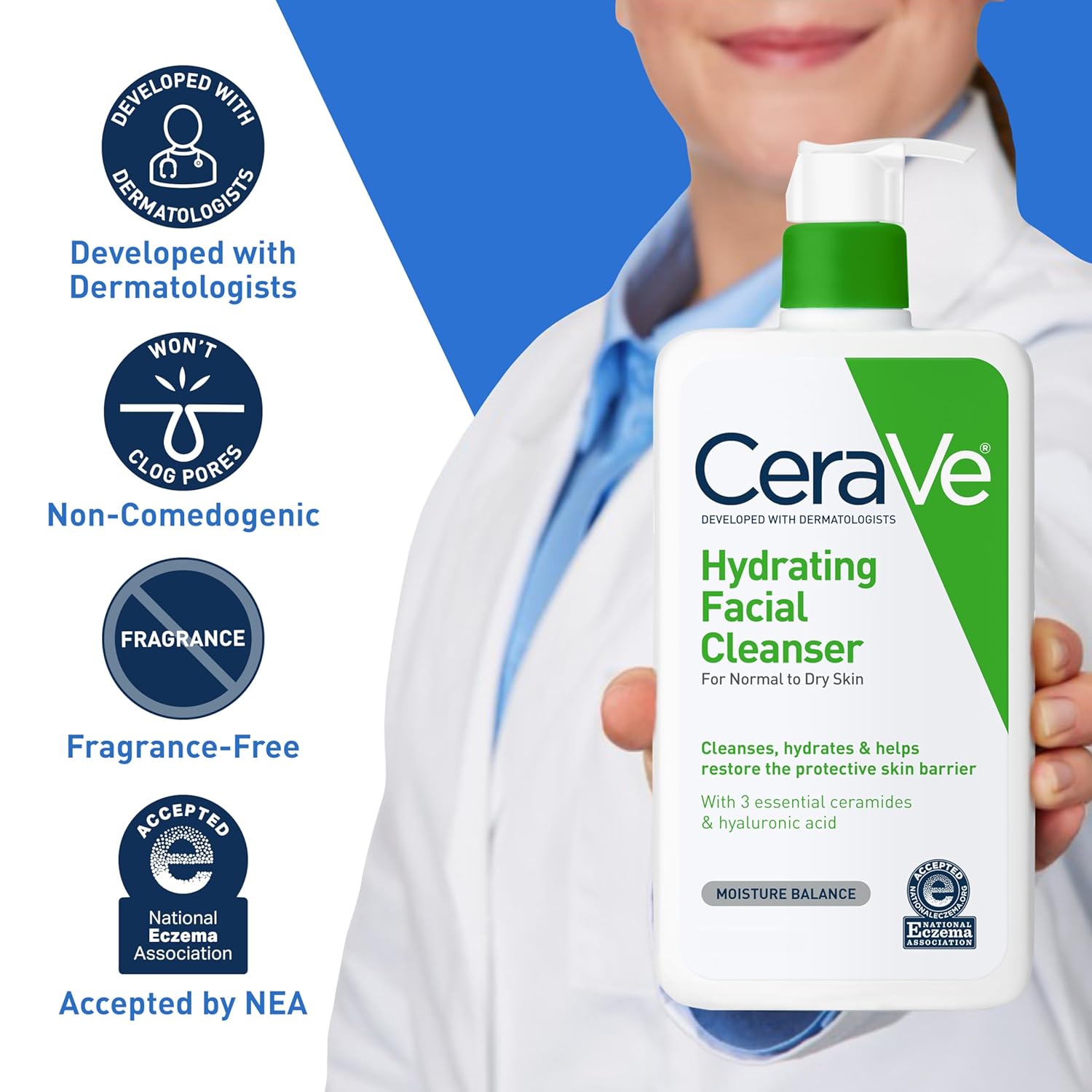 CeraVe Hydrating Cleanser 473ml - Image 2