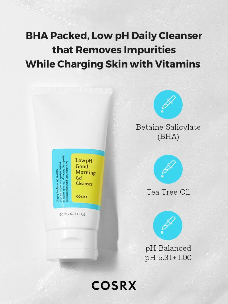 COSRX Low pH Good Morning Gel Cleanser 150ml - Image 6