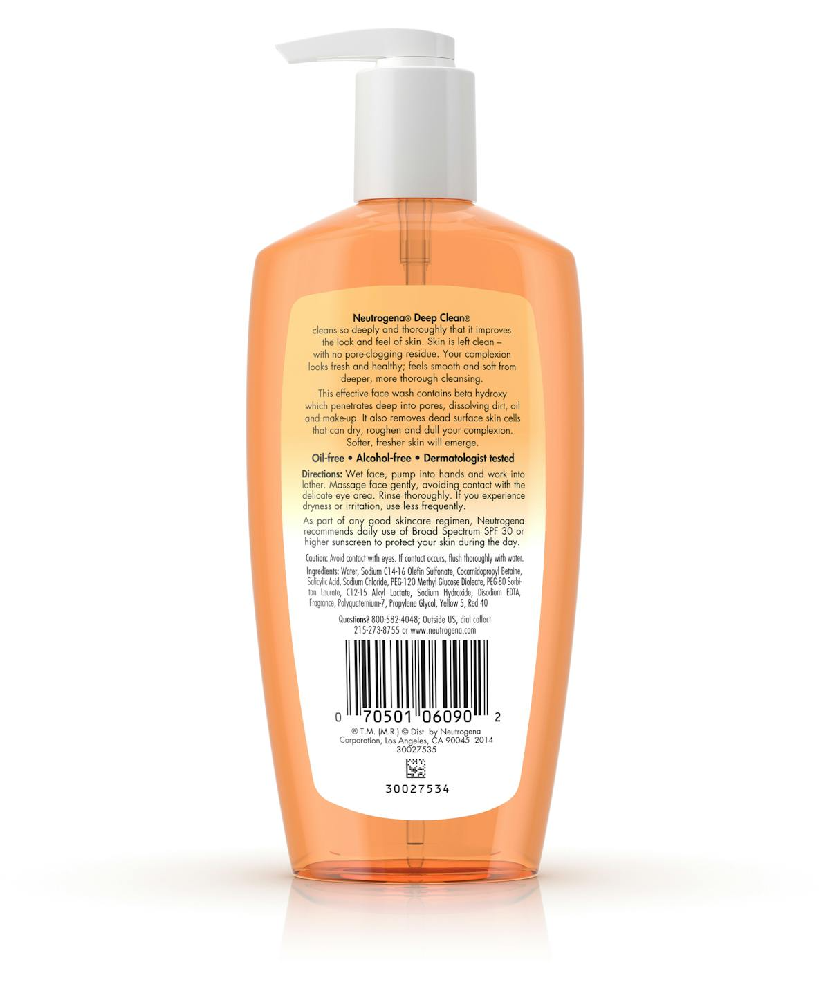 Neutrogena Deep Clean Facial Cleanser 200ml - Image 3
