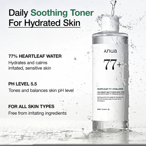 Anua Heartleaf 77% Soothing Toner 250 ml - Image 3