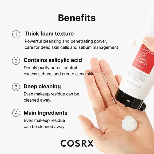 COSRX Salicylic Acid Daily Gentle Cleanser 150 ml - Image 3