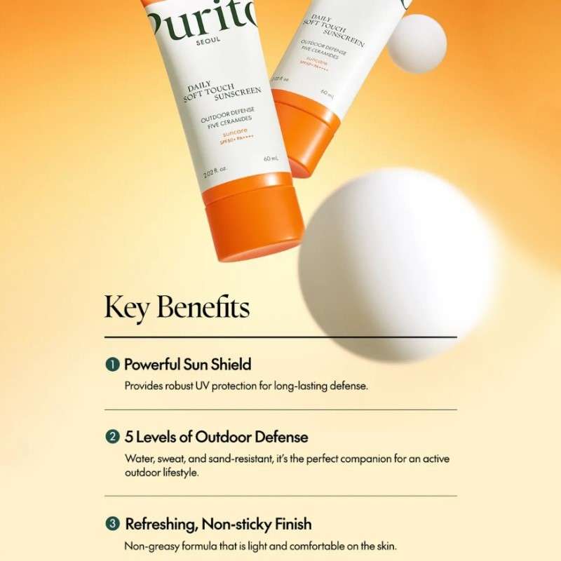 Purito Daily Soft Touch Sunscreen SPF50+ PA+++ 15ml - Image 4