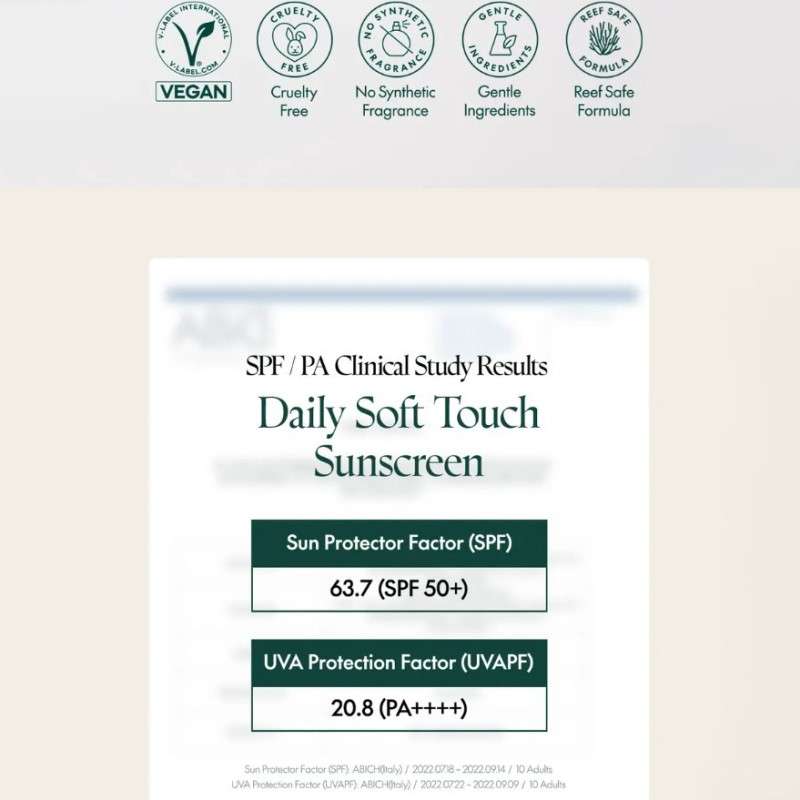 Purito Daily Soft Touch Sunscreen SPF50+ PA+++ 15ml - Image 3