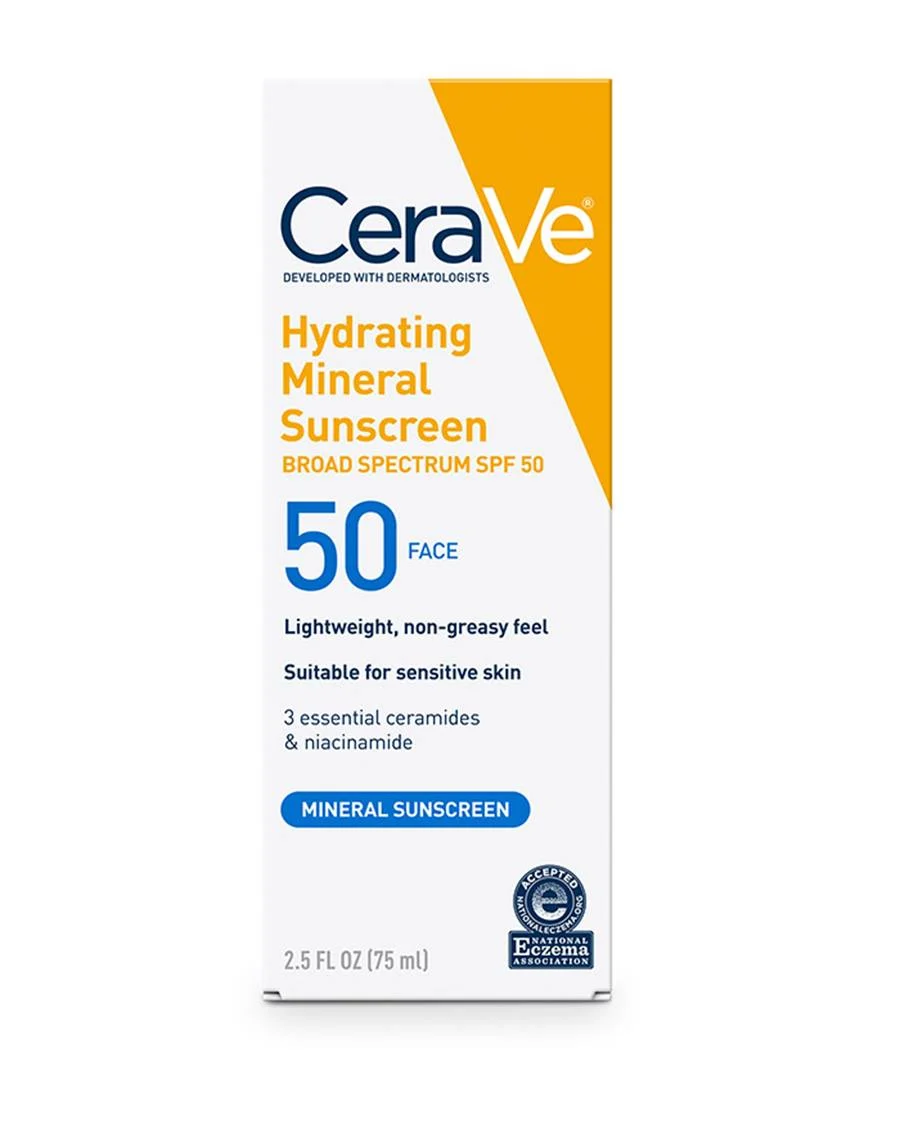 Cerave Hydrating Sunscreen Broad Spectrum SPF50 75ml (Mineral Sunscreen) - Image 4