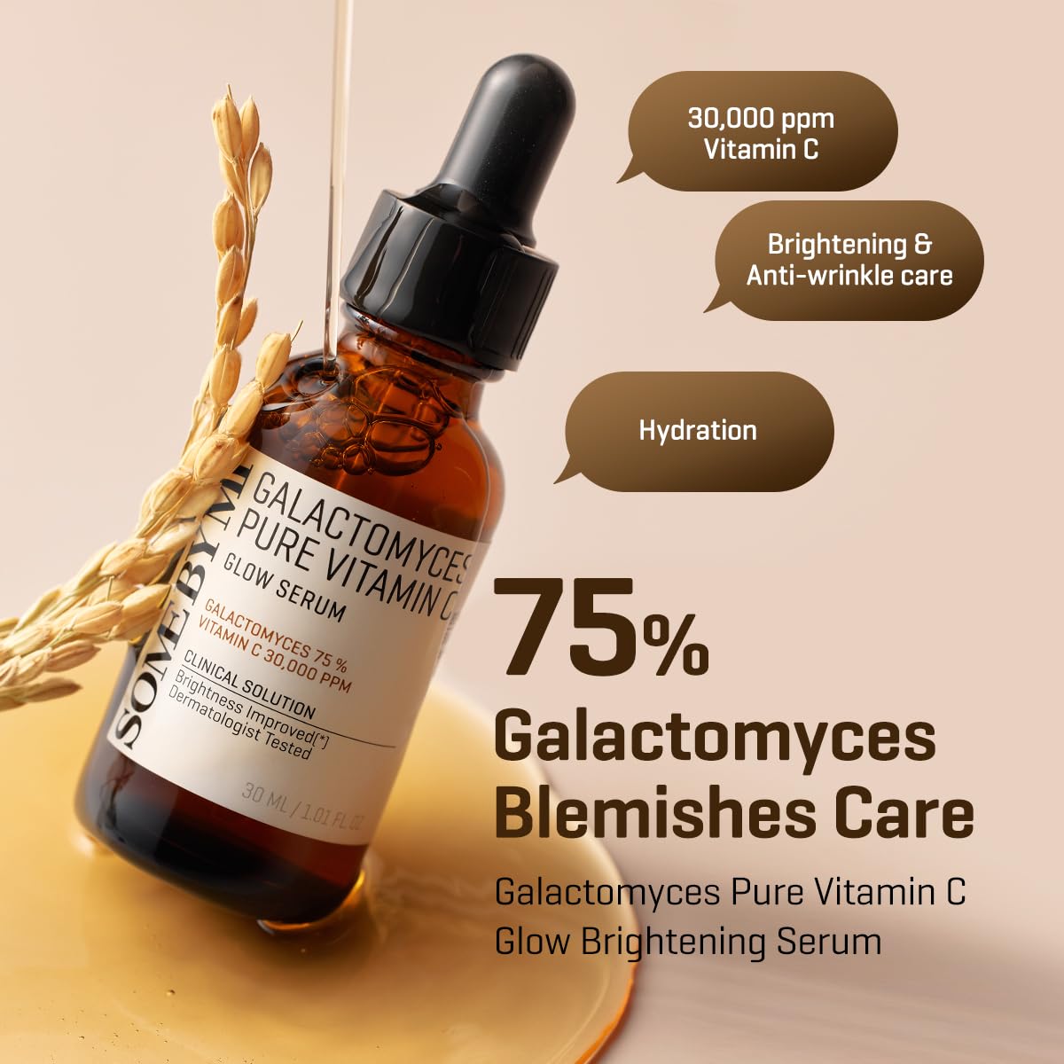 Some By Me Galactomyces Pure Vitamin C Glow Serum 30ml - Image 2