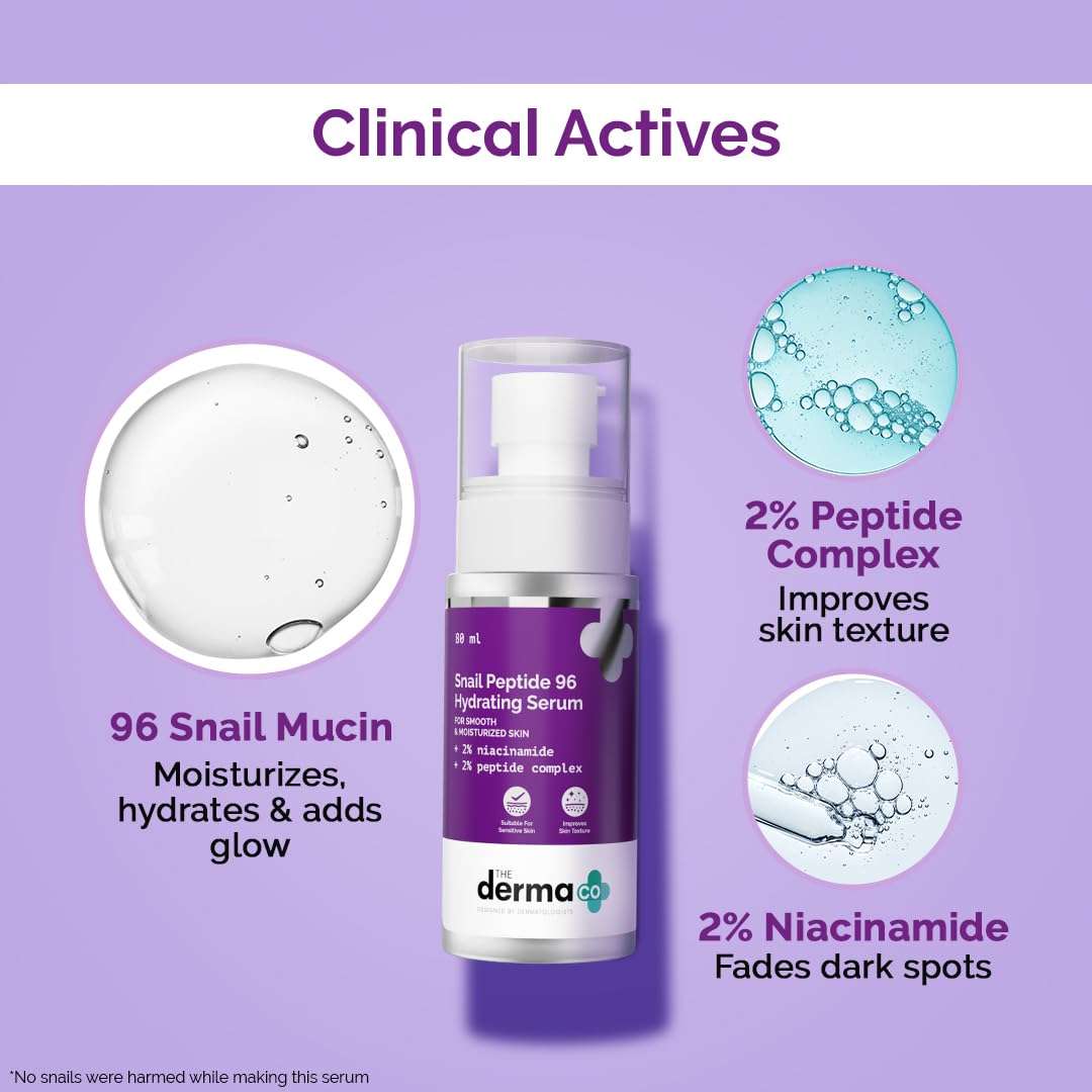 The Derma Co. Snail Peptide 96 Hydrating Serum 30ml - Image 4