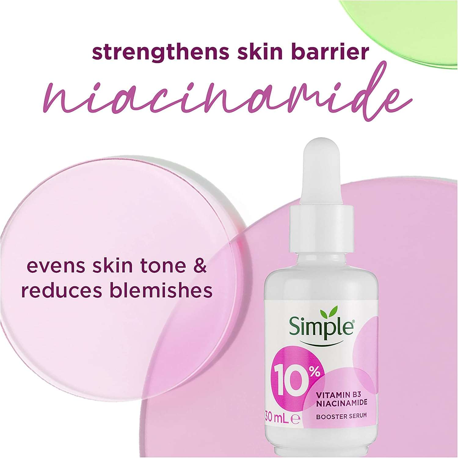 Simple 10% Vitamin B3 Niacinamide Booster Serum 30ml - Image 6