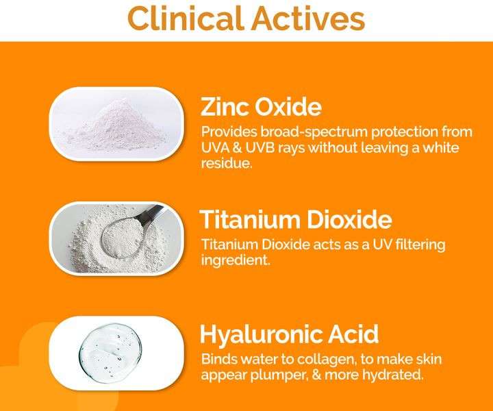 The Derma Co 1% Hyaluronic Tinted Sunscreen Gel SPF50 PA++++ – 50g - Image 5