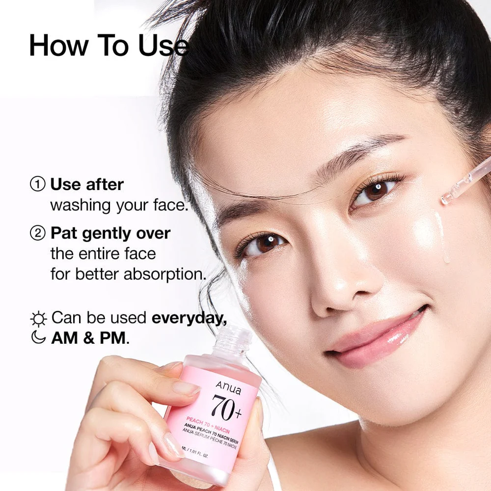Anua Peach 70% Niacin Serum 30ml - Image 2