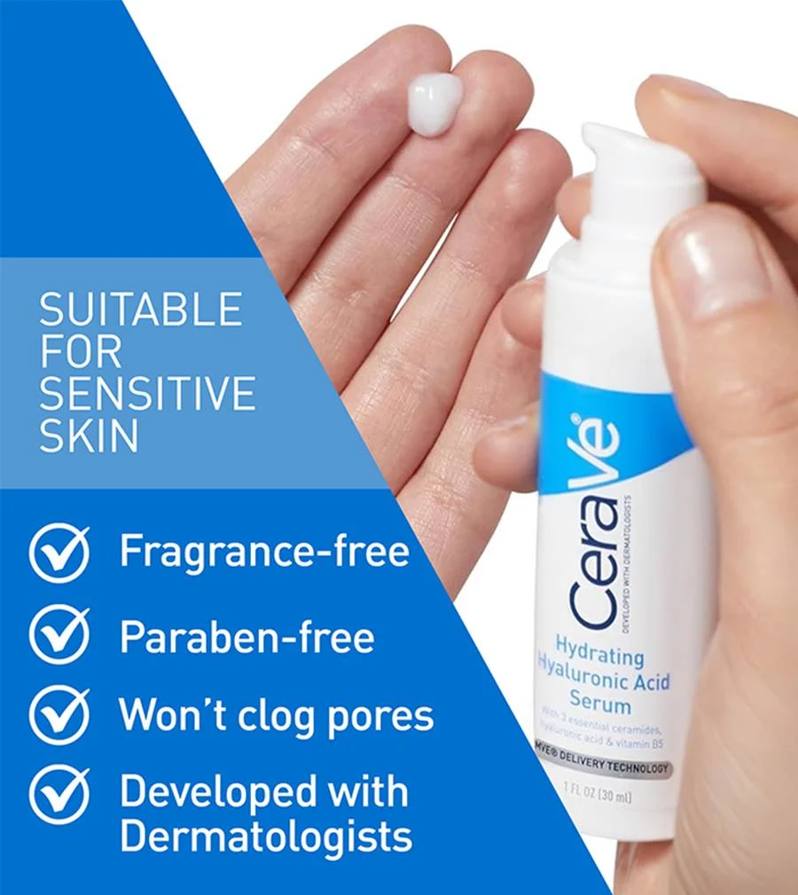Cerave Hydrating Hyaluronic Acid Serum 30ml - Image 4