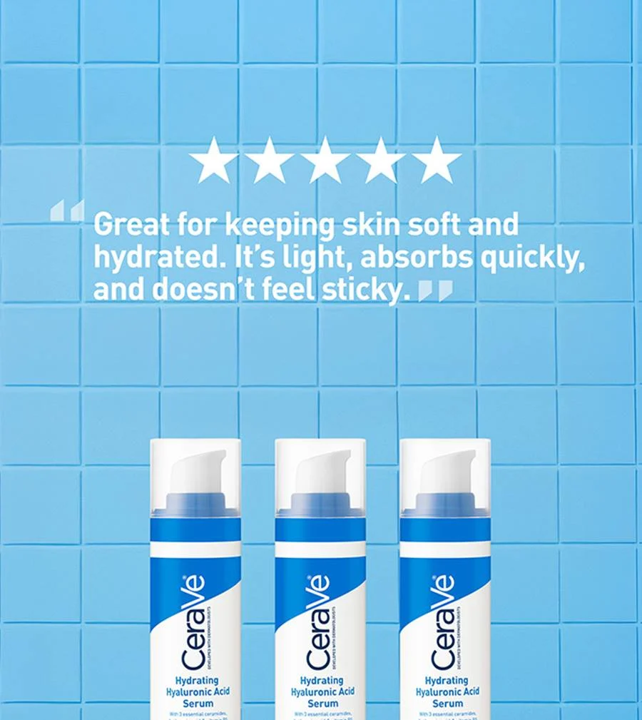 Cerave Hydrating Hyaluronic Acid Serum 30ml - Image 3