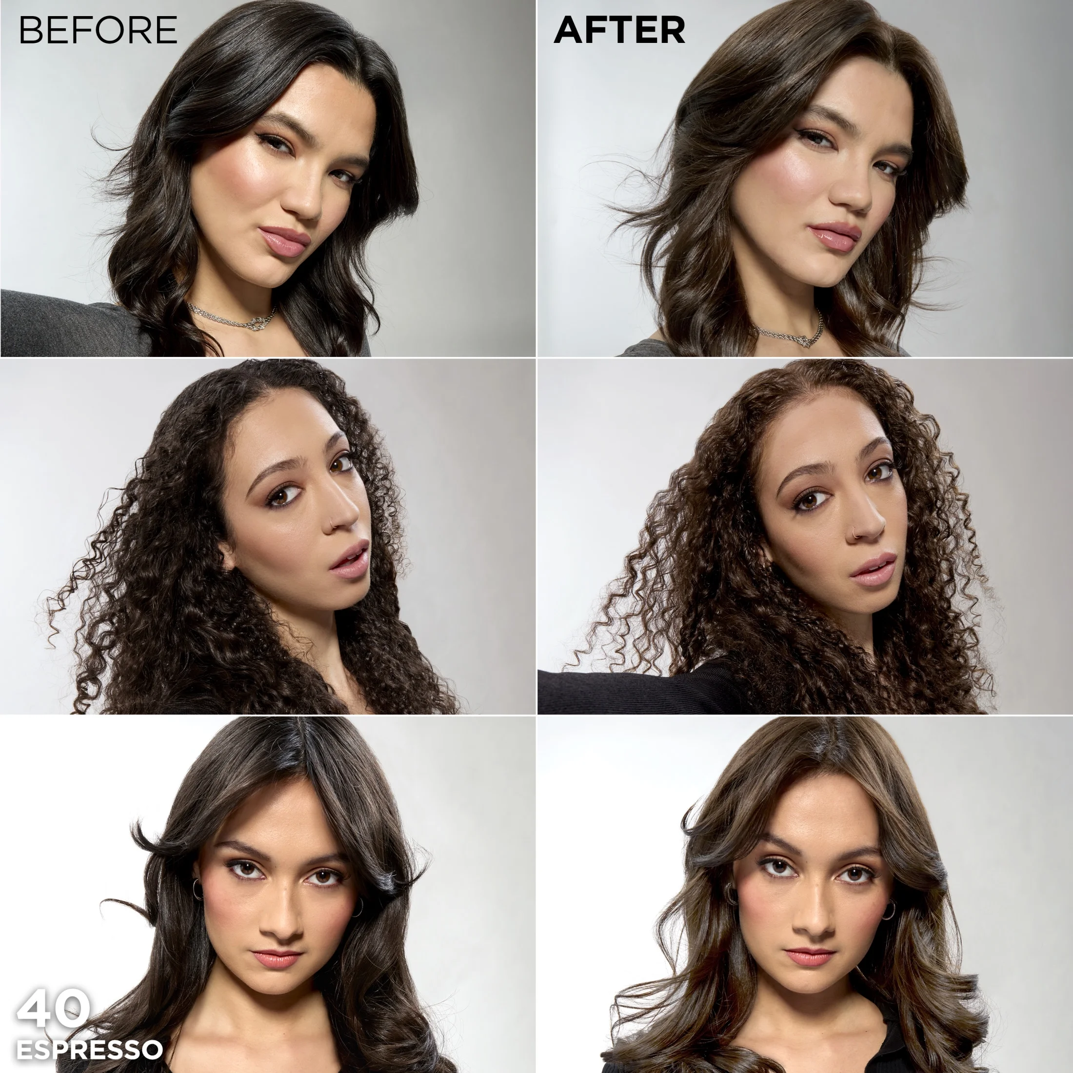 L'Oreal Feria Multi Faceted Shimmering Hair Colour - 40 Espresso - Image 3