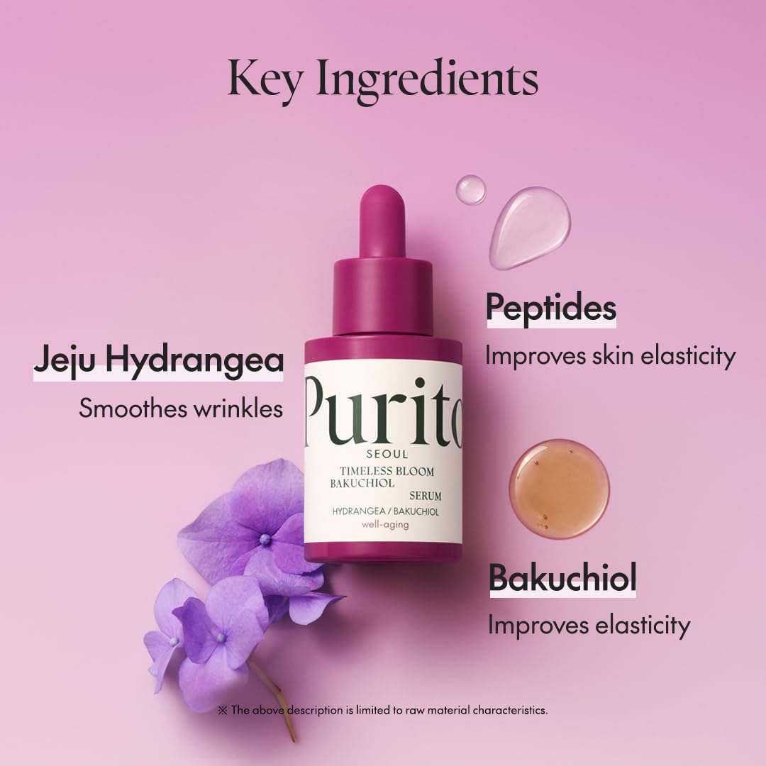 Purito Timeless Bloom Bakuchiol Serum 30ml - Image 4