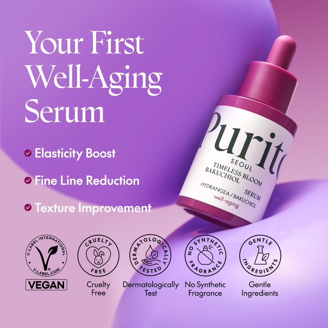 Purito Timeless Bloom Bakuchiol Serum 30ml - Image 3