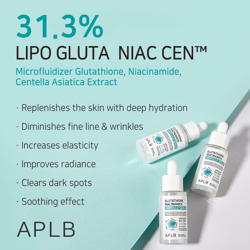 APLB Glutathione Niacinamide Ampoule Serum 40ml - Image 8