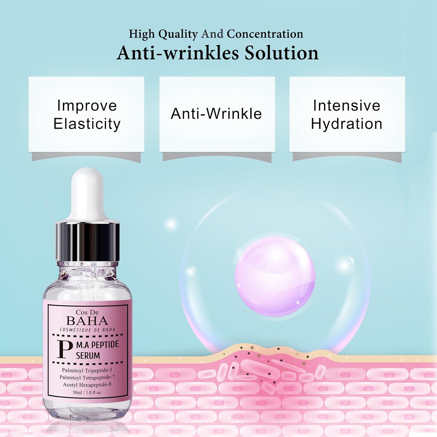 Cos De BAHA M.A Peptide Serum (P) 30ml - Image 4
