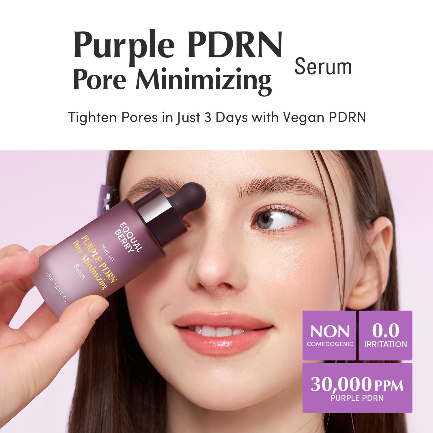 Eqqualberry Purple PDRN Pore Minimizing Serum 30ml - Image 3