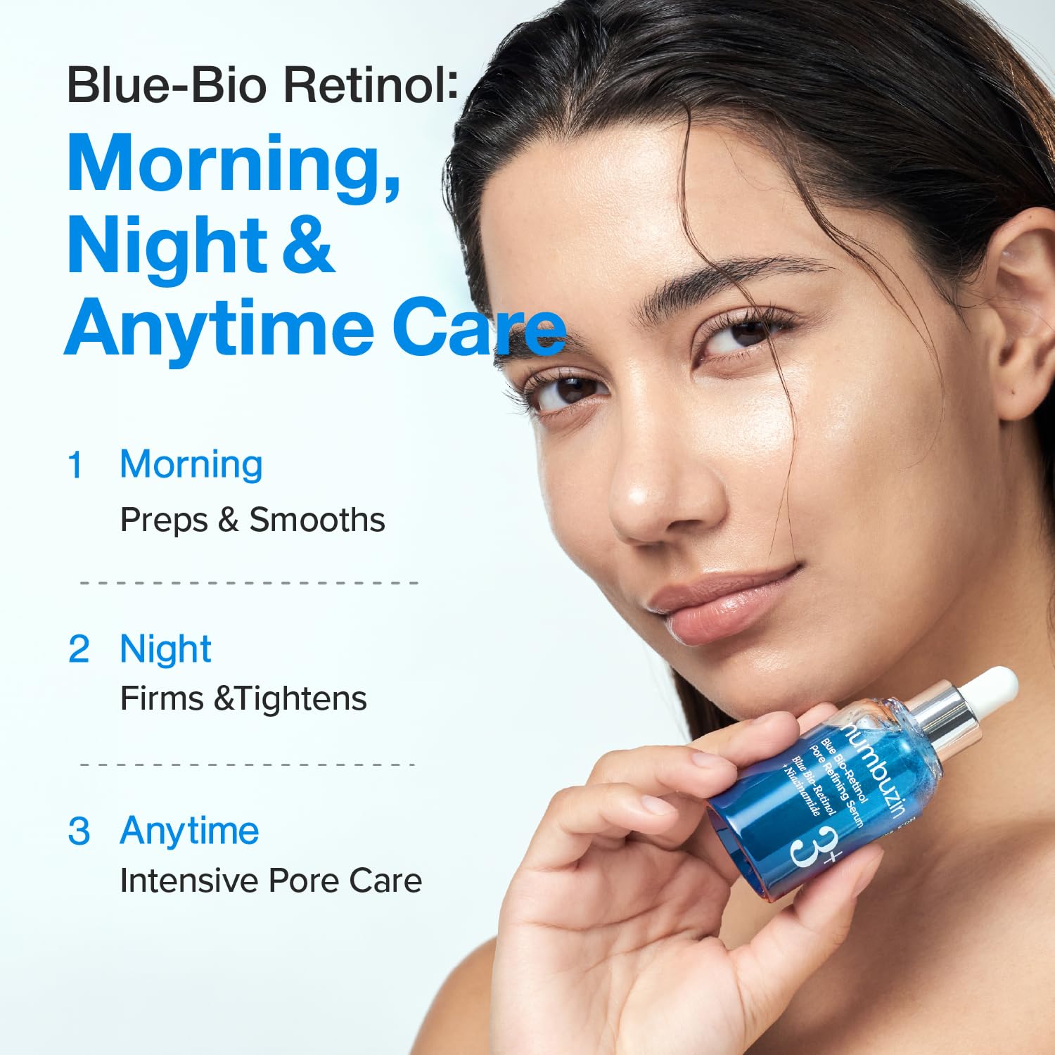 Numbuzin No.3 Blue Bio-Retinol Pore Refining Serum 30ml - Image 4