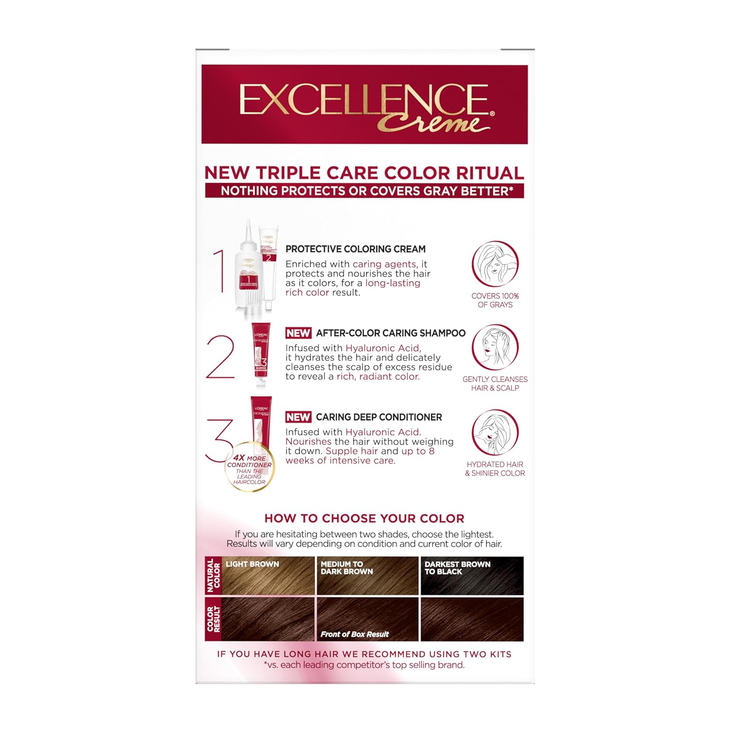 L'Oreal Hair Colour Excellence - 4AR Dark Chocolate Brown - Image 5