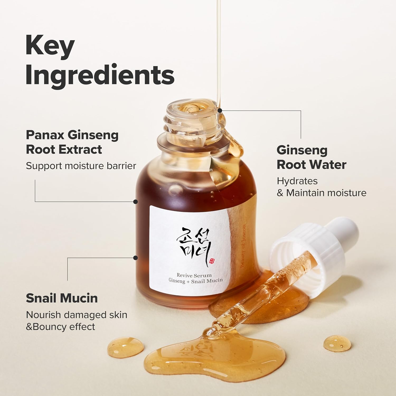 Beauty Of Joseon Ginseng Snail Mucin Revive Serum 30ml - Image 5