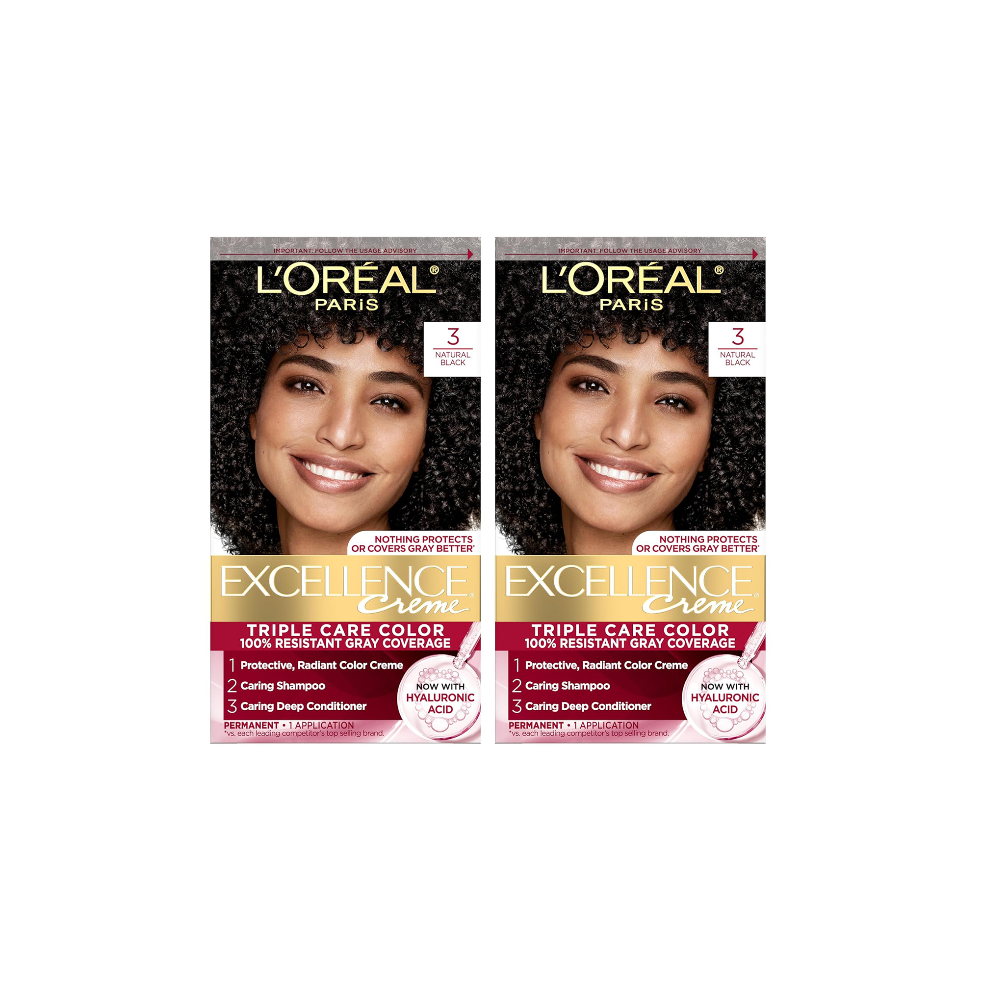 L'Oreal Hair Colour Excellence - 3 Natural Black