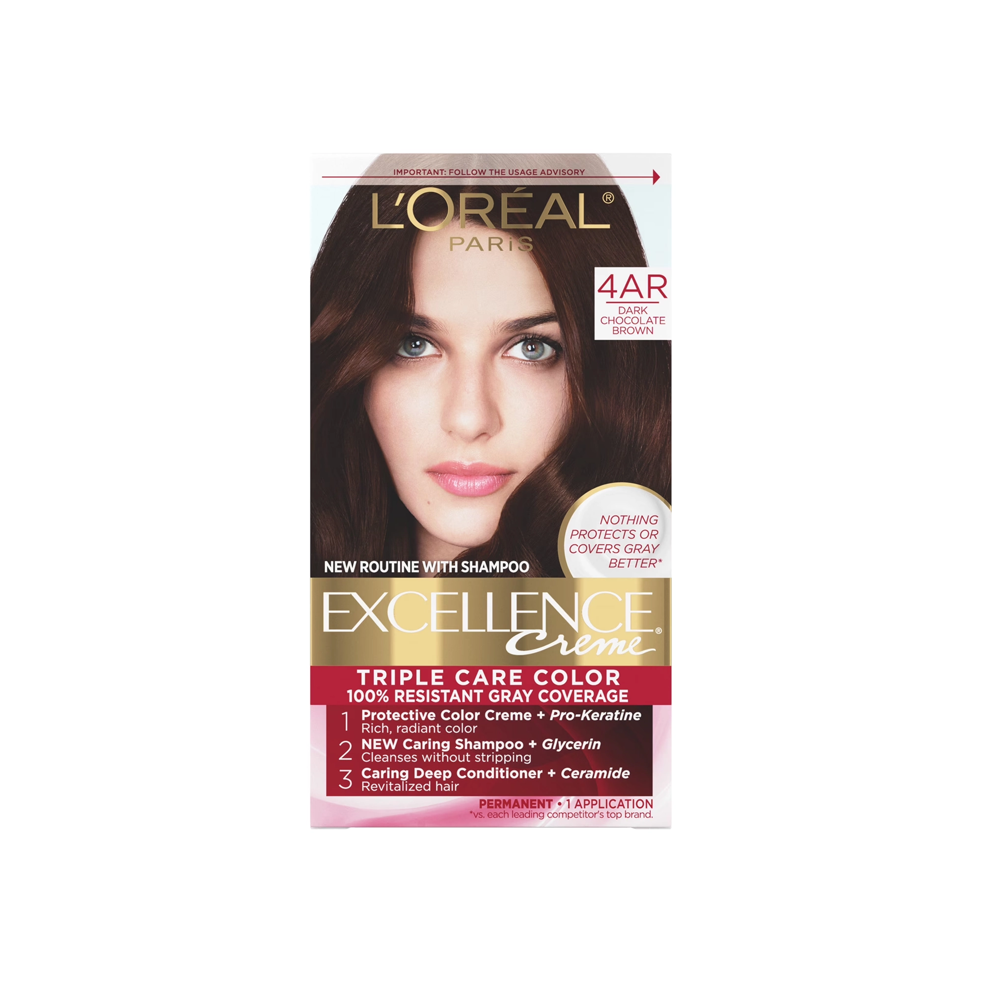 L'Oreal Hair Colour Excellence - 4AR Dark Chocolate Brown