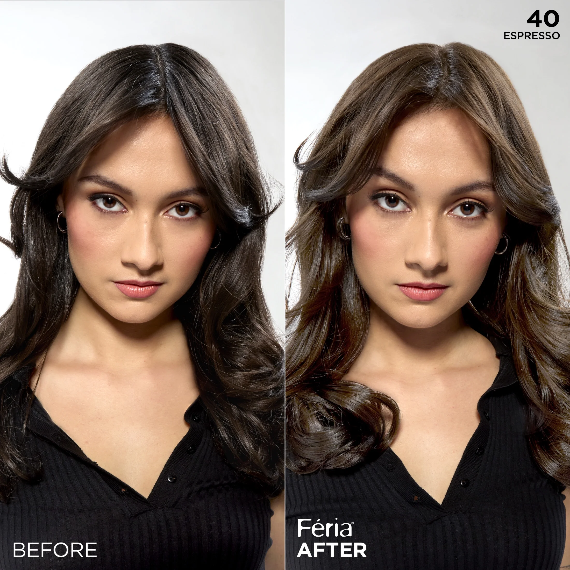 L'Oreal Feria Multi Faceted Shimmering Hair Colour - 40 Espresso - Image 2