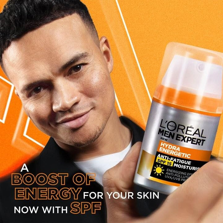 L'Oreal Men Expert Hydra Energetic Anti-Fatigue Moisturiser SPF15 50ml - Image 2