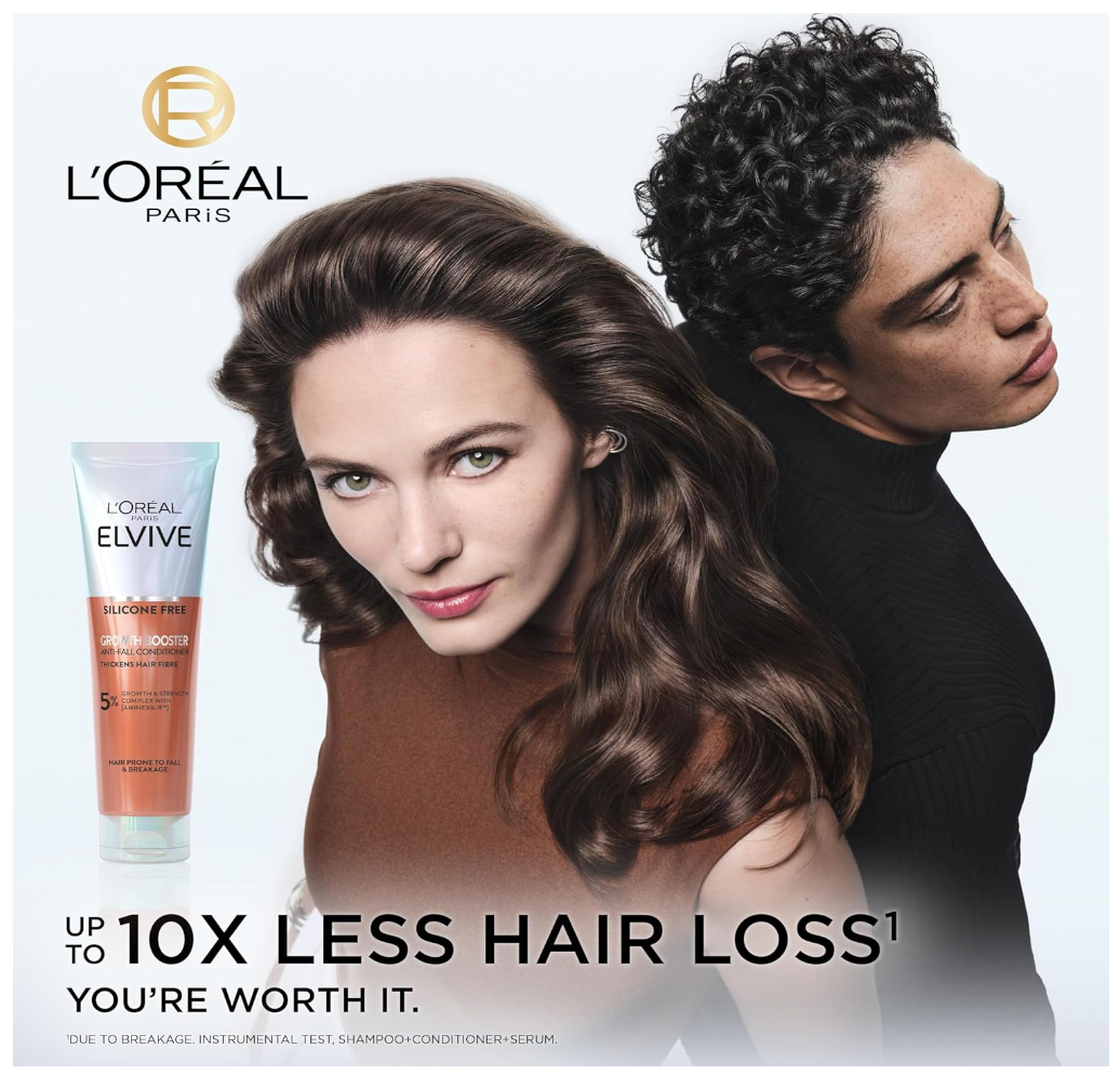 L'Oreal Elvive Silicon Free Growth Booster Anti Fall Conditioner 150ml - Image 2