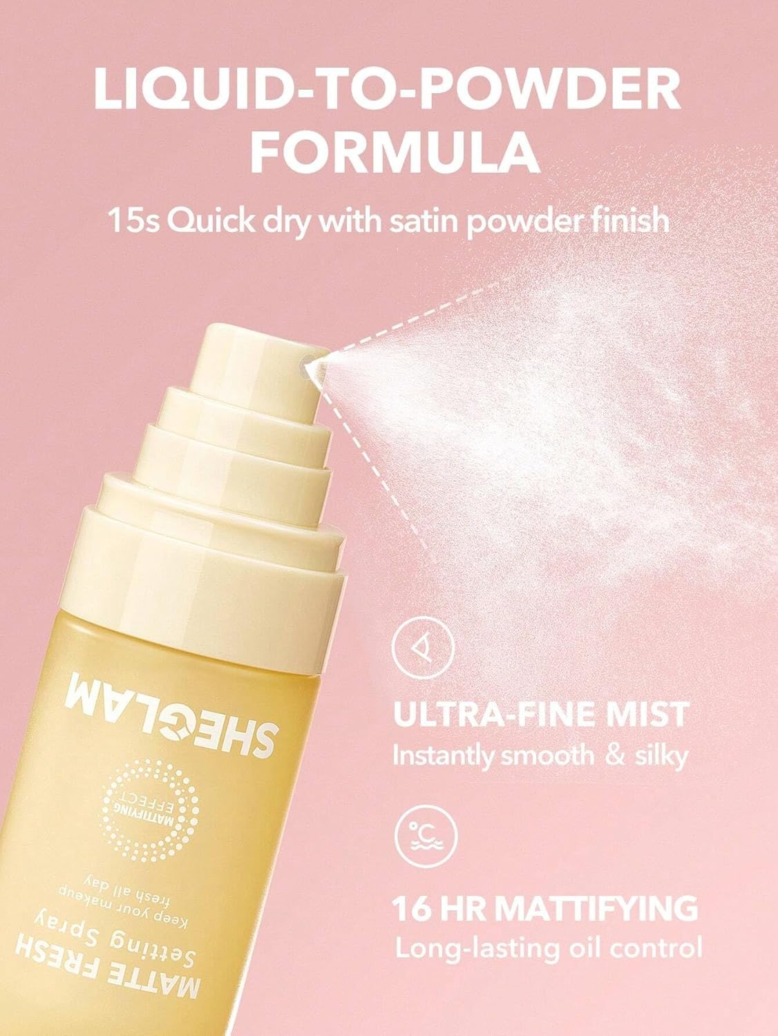 Sheglam Matte Fresh Setting Spray 55ml - Image 6
