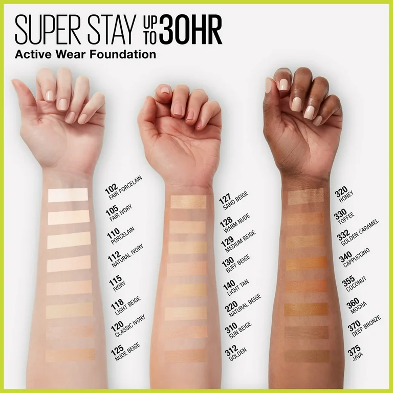 Maybelline Super Stay Active Wear Foundation 30H - 140 Light Tan - Image 3