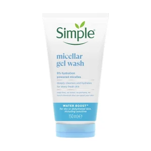 Simple Water Boost 9% Hydration Powered Micellar Gel Wash 150ml
