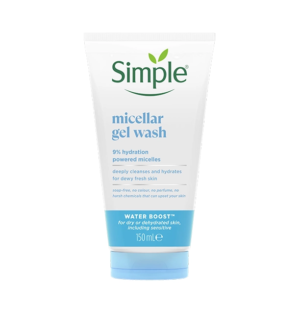 Simple Water Boost 9% Hydration Powered Micellar Gel Wash 150ml