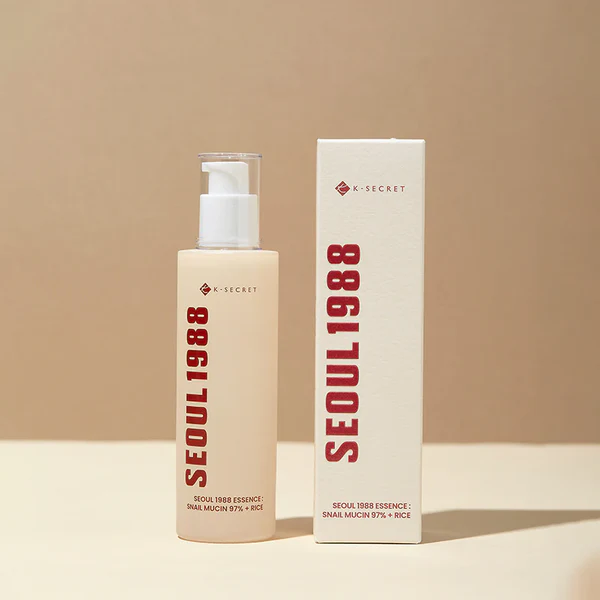 K-Secret Seoul 1988 Essence: Snail Mucin 97% + Rice 100ml