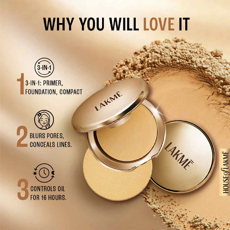 Lakme 9 to 5 Sun Expert Compact Powder Sunscreen SPF 40++7g - Image 2