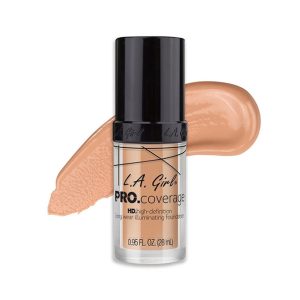 LA Girl Pro Coverage HD Long Wear Illuminating Foundation - Porcelain