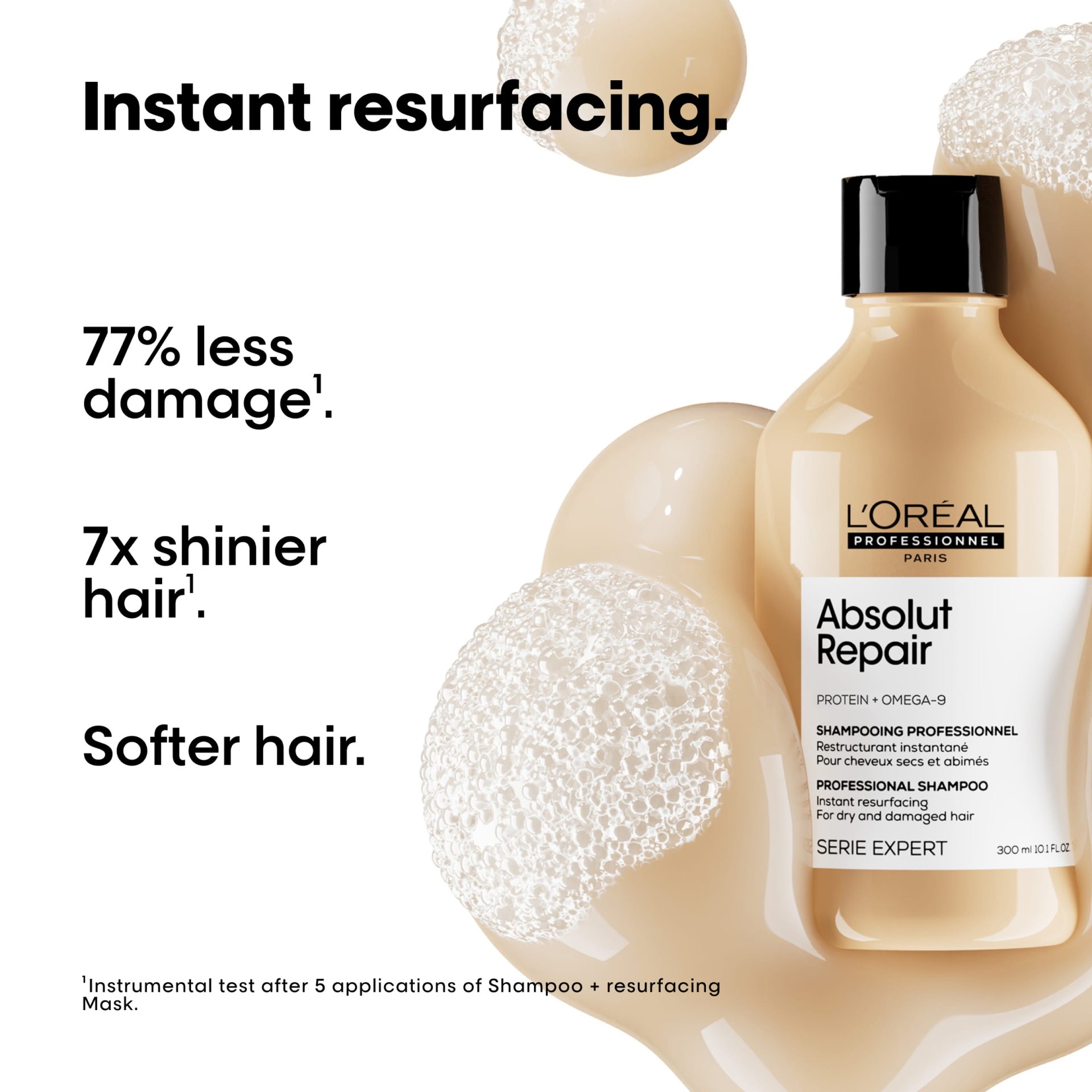 L'Oreal Professional Absolut Repair Shampoo 300ml - Image 2